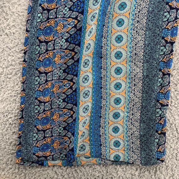 Knox Rose Women XXL Boho Pull On Pants Floral Wide Leg Bohemian Hippy Festival - Picture 15 of 16